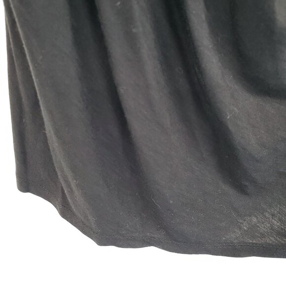 Daisy Fuentes NWT Womens L Black Draped 3/4 Sleeve Rayon Tunic Top Evening - Picture 9 of 16